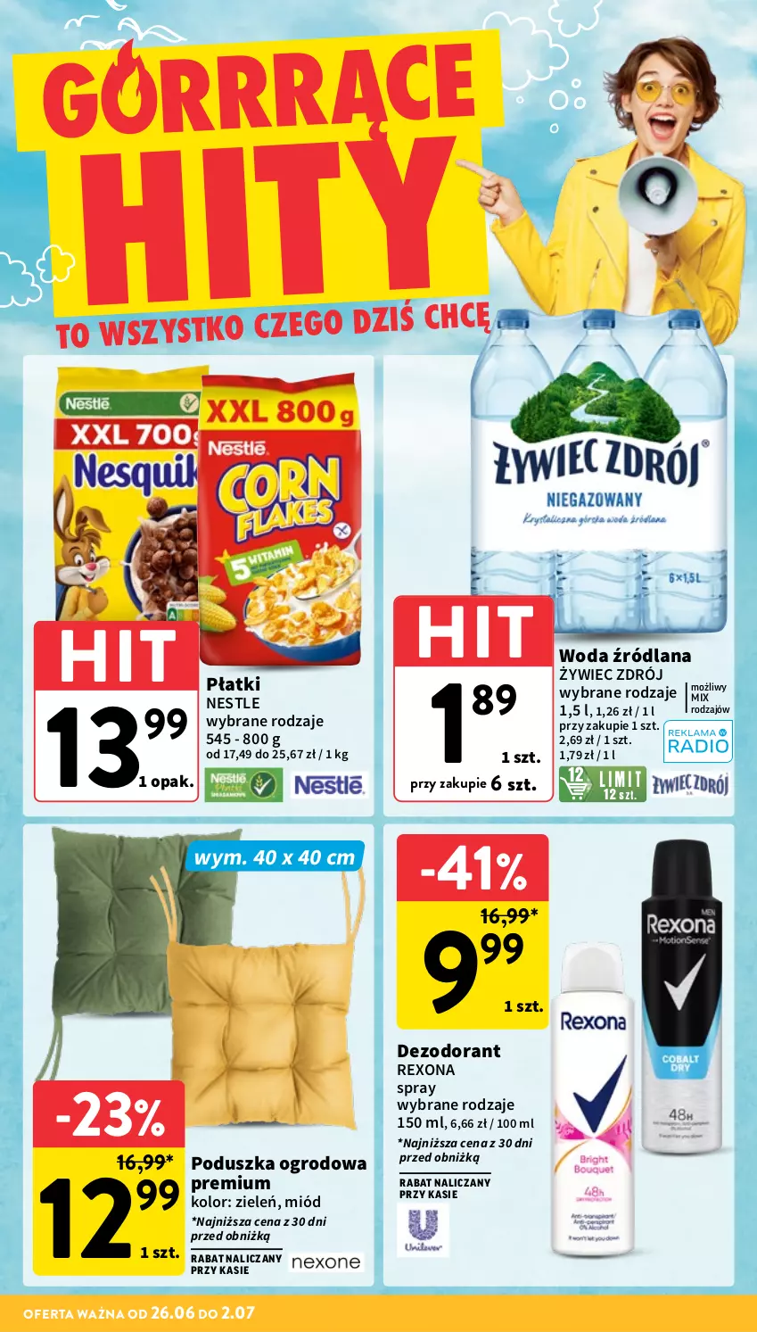 Gazetka promocyjna Intermarche - Gazetka Intermarche - ważna 26.06 do 02.07.2025 - strona 8 - produkty: Dezodorant, LANA, Miód, Poduszka, Rexona, Woda