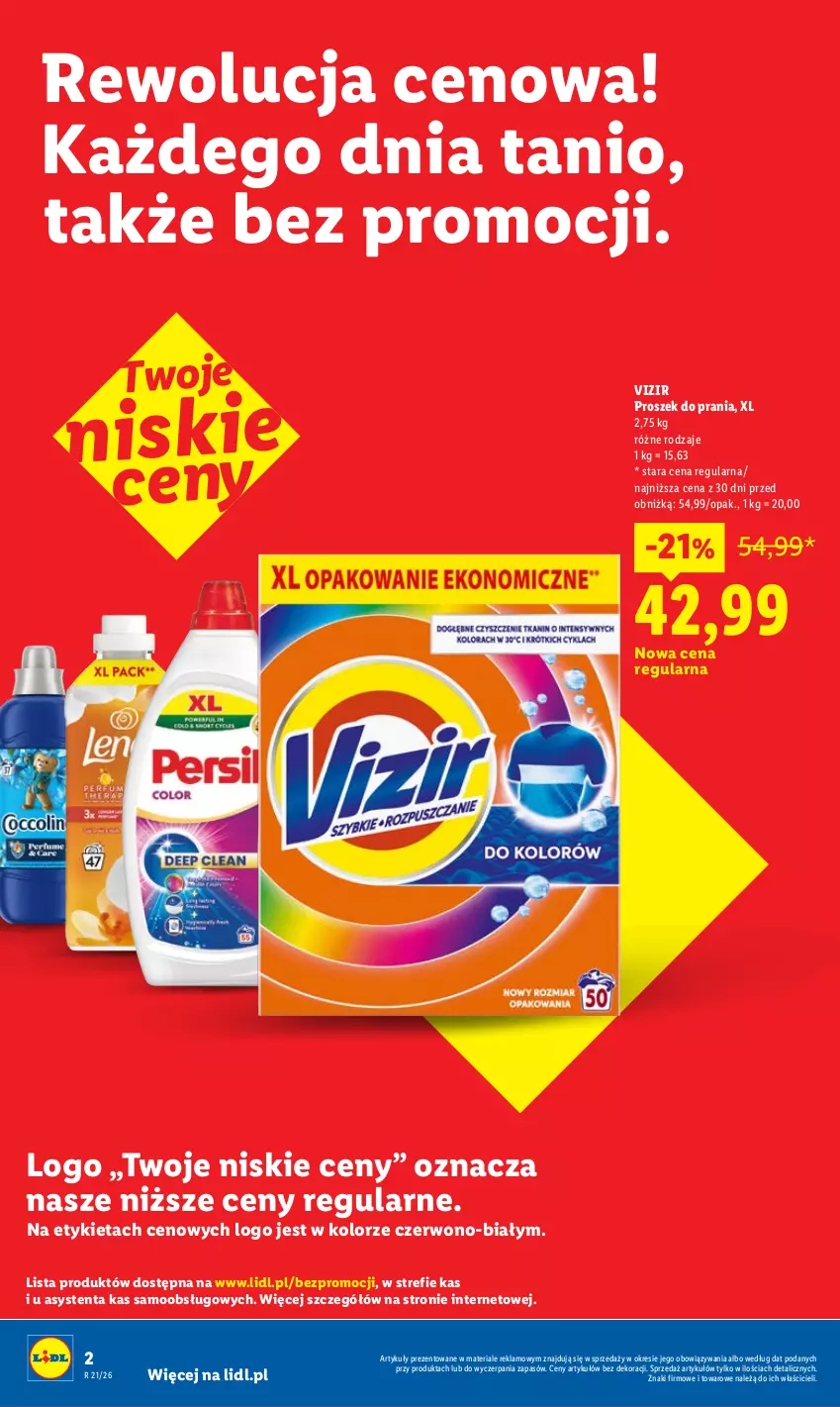 Gazetka promocyjna Lidl - Gazetka ważna od 21.05 do 23.05 - ważna 21.05 do 23.05.2026 - strona 2 - produkty: Proszek do prania, Vizir