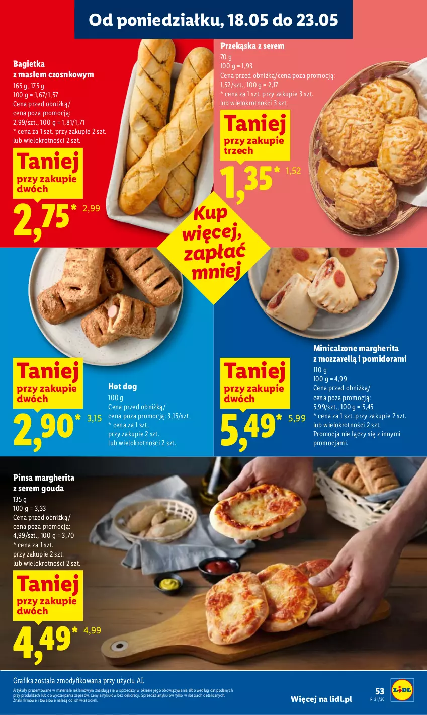 Gazetka promocyjna Lidl - Gazetka ważna od 21.05 do 23.05 - ważna 21.05 do 23.05.2026 - strona 55 - produkty: Bagietka, Gouda, Gra, Grafika, Hot dog, Ser
