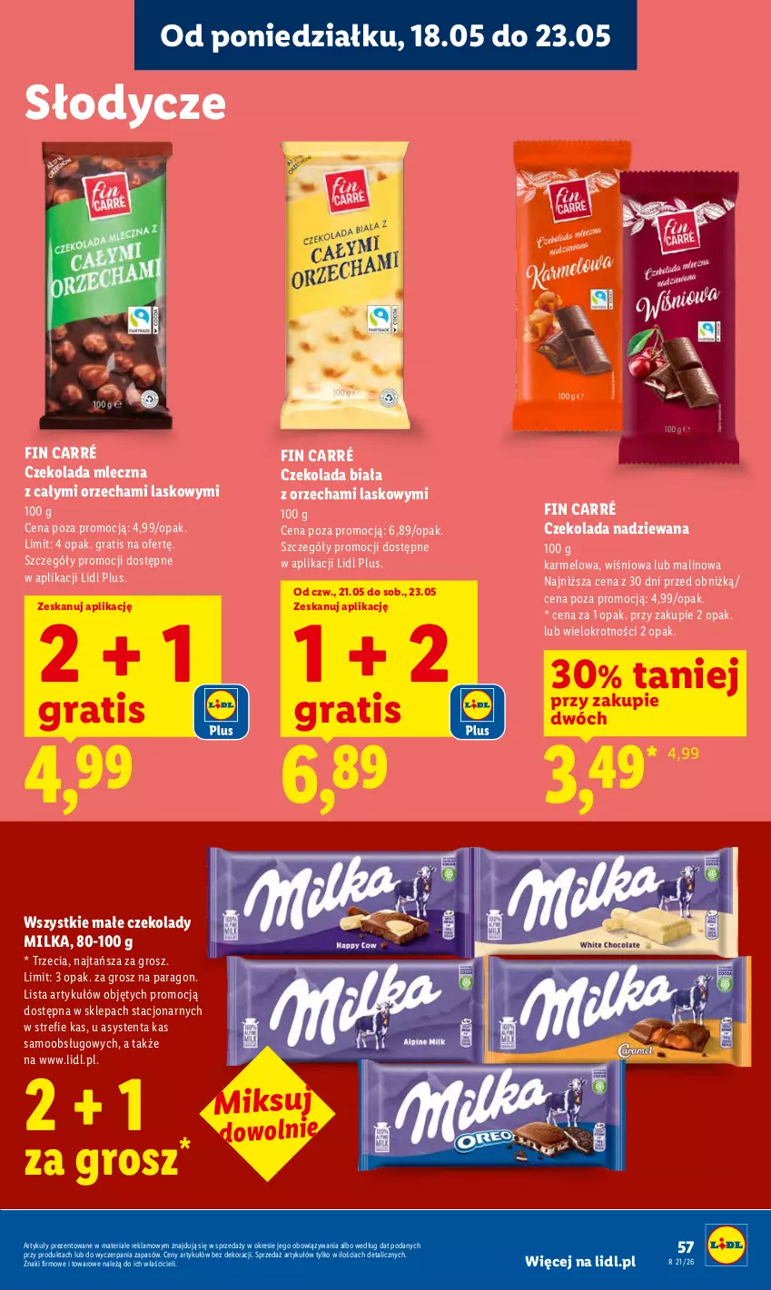 Gazetka promocyjna Lidl - Gazetka ważna od 21.05 do 23.05 - ważna 21.05 do 23.05.2026 - strona 63 - produkty: Czekolada, Czekolada mleczna, Czekolada nadziewana, Gra, Milka