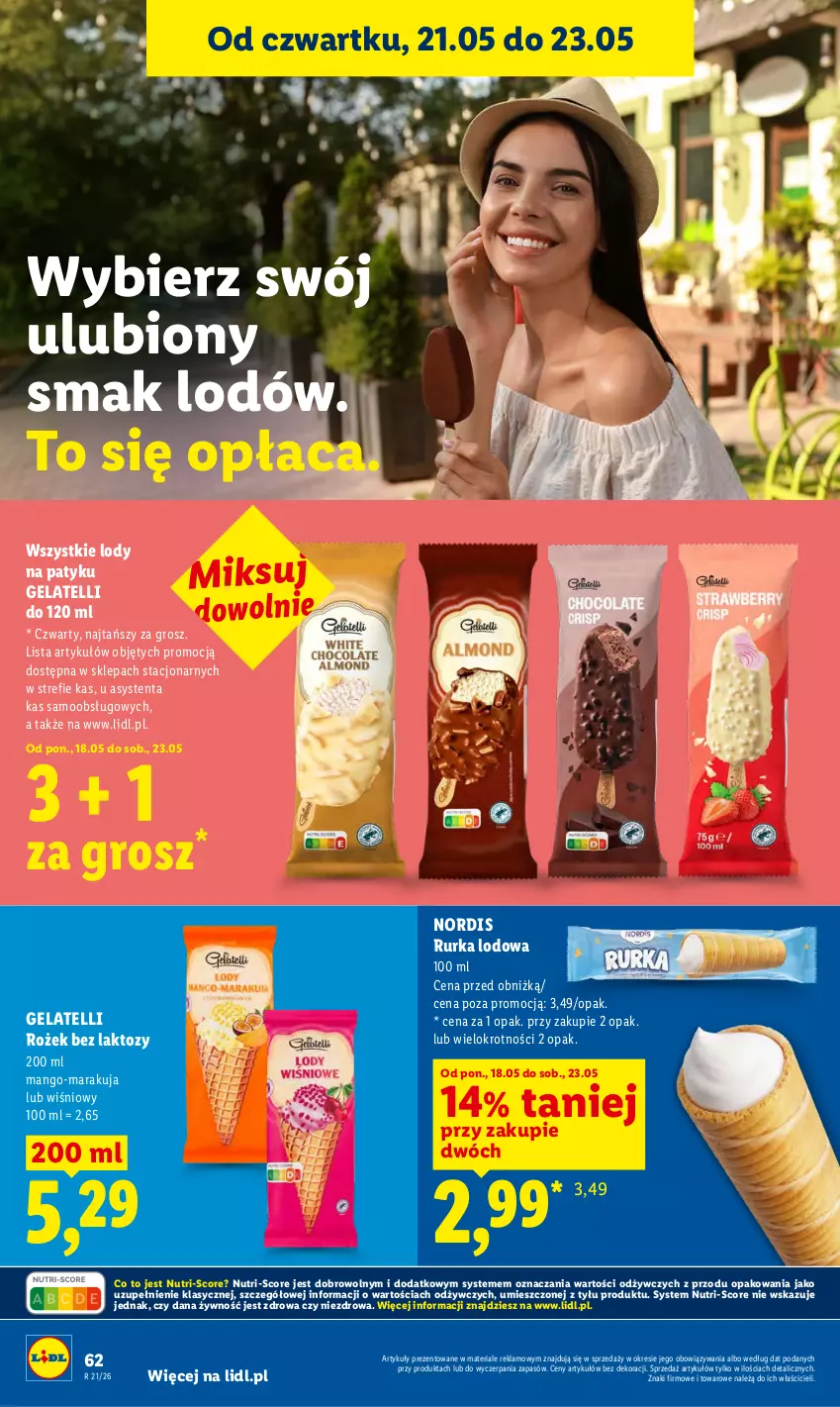 Gazetka promocyjna Lidl - Gazetka ważna od 21.05 do 23.05 - ważna 21.05 do 23.05.2026 - strona 68 - produkty: Lody, Mango
