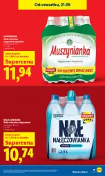 Gazetka promocyjna Lidl - Gazetka ważna od 21.05 do 23.05 - Gazetka - ważna od 23.05 do 23.05.2026 - strona 19 - produkty: Nałęczowianka, Mus, Woda mineralna, Woda, Magnez