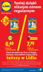 Gazetka promocyjna Lidl - Gazetka ważna od 21.05 do 23.05 - Gazetka - ważna od 23.05 do 23.05.2026 - strona 29 - produkty: Kurczak, Warzywa, Por, Gerber, Dron, Danie dla dzieci, Dzieci