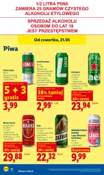 Gazetka promocyjna Lidl - Gazetka ważna od 21.05 do 23.05 - Gazetka - ważna od 23.05 do 23.05.2026 - strona 76 - produkty: Piwa, Gra, Heineken, Warka, Lech Premium