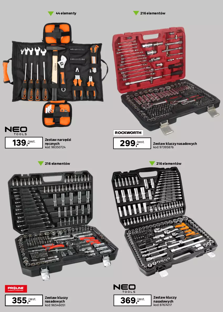 Gazetka promocyjna Leroy Merlin - Gazetka Leroy Merlin - ważna 26.08 do 27.09.2026 - strona 10 - produkty: Noż, Szczypce, Wkręt, Zestaw kluczy, Zestaw kluczy nasadowych, Zestaw narzędzi, Zestaw wkrętaków