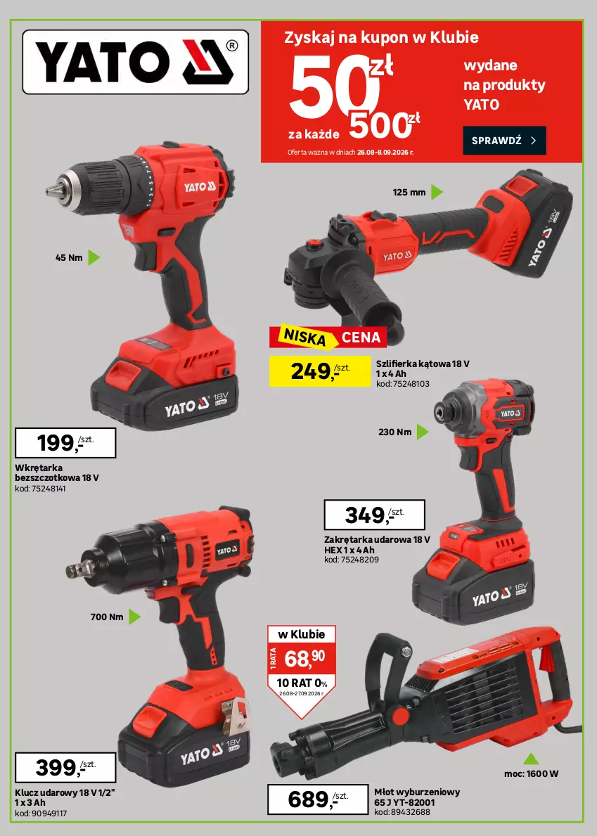 Gazetka promocyjna Leroy Merlin - Gazetka Leroy Merlin - ważna 26.08 do 27.09.2026 - strona 2 - produkty: Akumulator, Bateria, Klucz udarowy, Młot, Szlifierka, Szlifierka kątowa, Tarka, Wkręt, Wkrętarka
