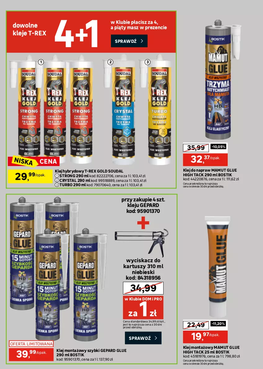 Gazetka promocyjna Leroy Merlin - Gazetka Leroy Merlin - ważna 26.08 do 27.09.2026 - strona 24 - produkty: Klej, Pistolet, Silikon sanitarny, Sok, Tusz, Tytan