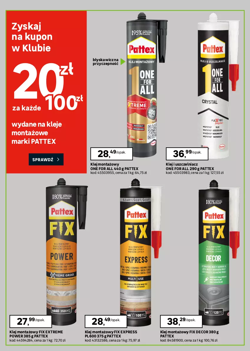 Gazetka promocyjna Leroy Merlin - Gazetka Leroy Merlin - ważna 26.08 do 27.09.2026 - strona 26 - produkty: Cement, Klej, Silikon sanitarny, Zaprawa klejowa