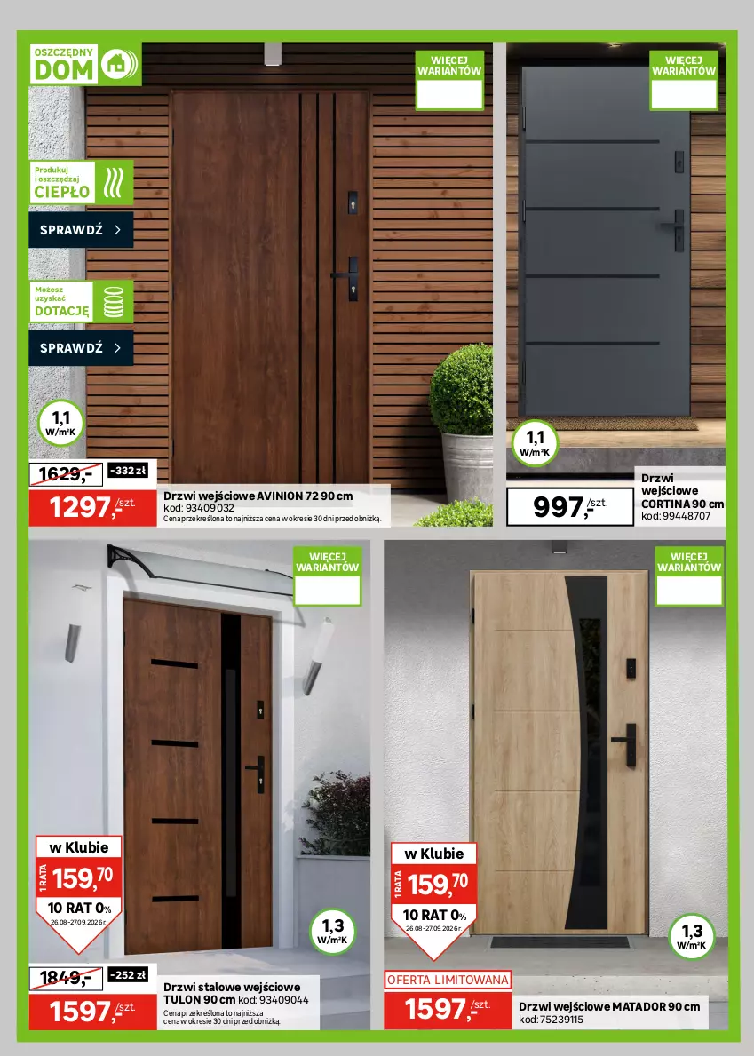 Gazetka promocyjna Leroy Merlin - Gazetka Leroy Merlin - ważna 26.08 do 27.09.2026 - strona 40 - produkty: Drzwi, Drzwi wejściowe, Garaż, Okno, Rama, Somat