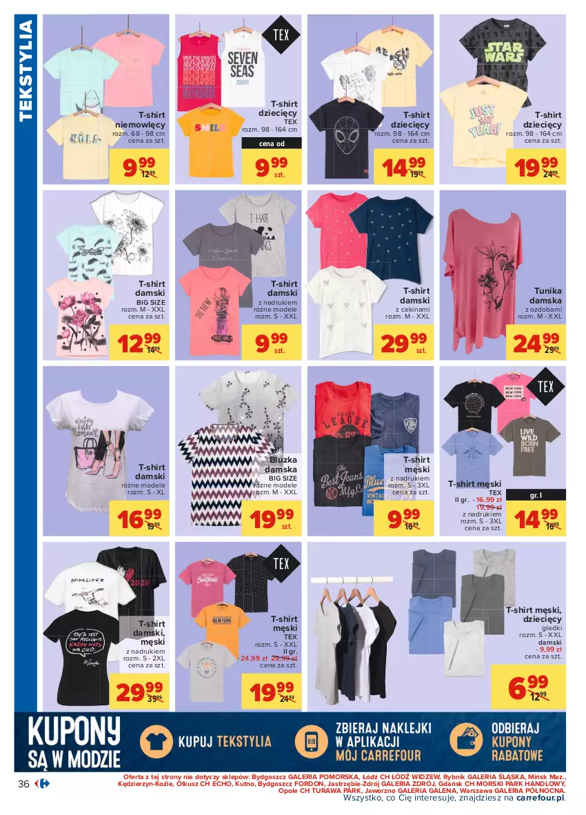 Gazetka promocyjna Carrefour - Gazetka Carrefour - ważna 31.05 do 12.06.2021 - strona 36 - produkty: Dzieci, Ozdoba, T-shirt, Tunika