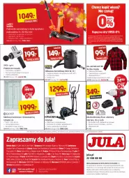 Gazetka promocyjna Jula - Gazetka - Gazetka - ważna od 12.10 do 12.10.2023 - strona 8 - produkty: Kabina prysznicowa, Odkurzacz, Top, Sok, Por, Gra, Orbitrek, Kurtka, Kosz, Tera, Warka, Orbit, Komputer, Pistolet, Odkurzacz kominkowy, Krokus, Klucz udarowy, Akumulator, Fa