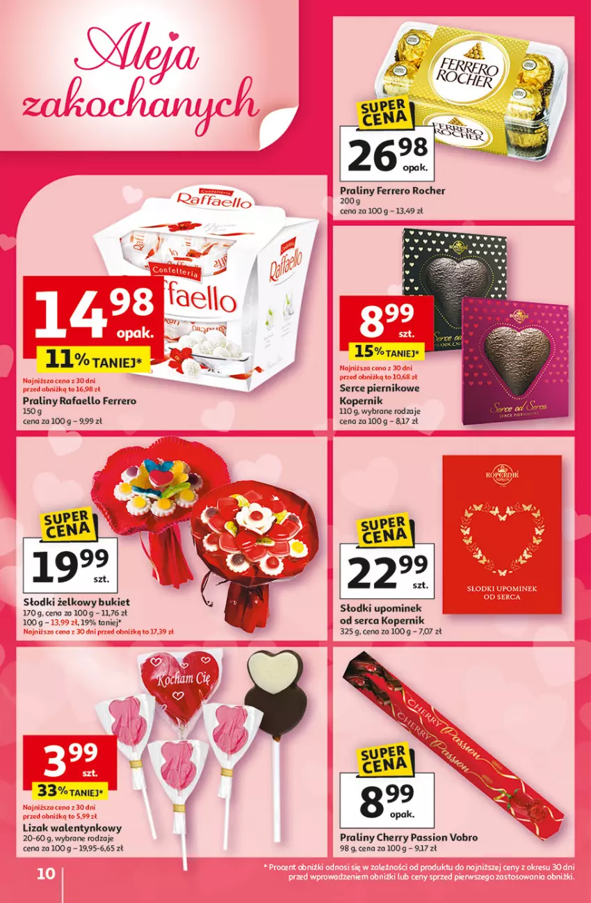 Gazetka promocyjna Auchan - Gazetka 30 Lat Hipermarket Auchan - ważna 05.02 do 11.02.2026 - strona 10 - produkty: Bukiet, Fa, Ferrero, Ferrero Rocher, Piernik, Praliny, Ser