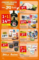 Gazetka promocyjna Auchan - Gazetka 30 Lat Hipermarket Auchan - Gazetka - ważna od 11.02 do 11.02.2026 - strona 24 - produkty: Nutella, Frosta, Ser, Mus, Croissant, Panga, Lody, Serek, Pudding, Muffiny, Napój mleczny, Lazur, Napój, Danie gotowe