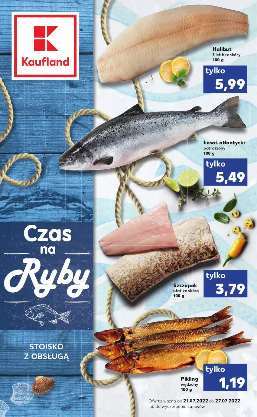 Gazetka promocyjna Kaufland - RYBY - ważna 21.07 do 27.07.2022 - strona 1 - produkty: Halibut, Zupa