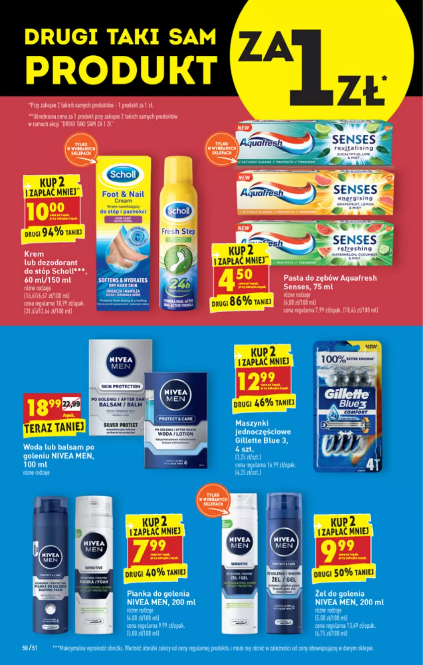 Gazetka promocyjna Biedronka - W tym tygodniu - ważna 24.05 do 29.05.2021 - strona 50 - produkty: Aquafresh, Dezodorant, Pasta do zębów, Rama, Scholl, Senses, Tera