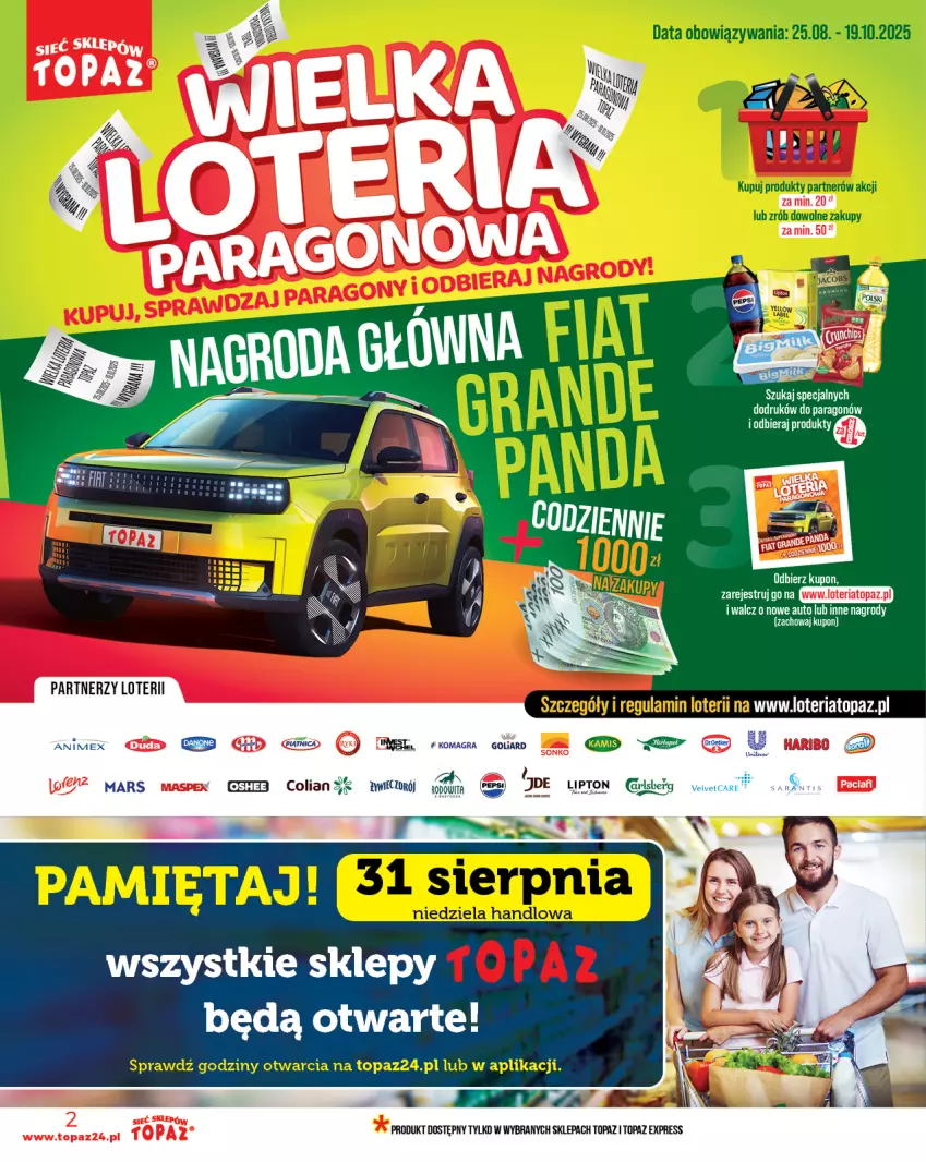 Gazetka promocyjna Topaz - Gazetka - ważna 28.08 do 03.09.2025 - strona 2 - produkty: Goliard, Mars, Top