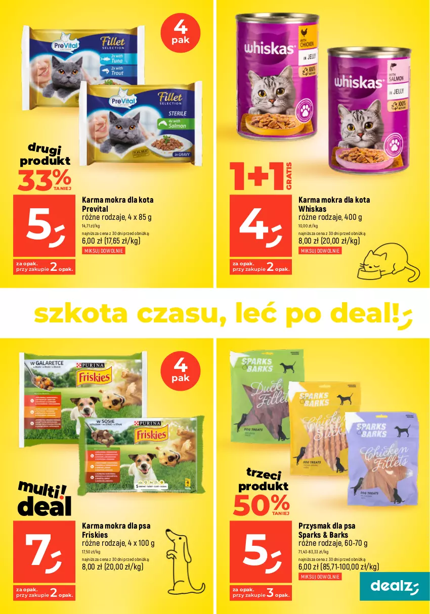 Gazetka promocyjna Dealz - MAKE A DEALZ - ważna 02.04 do 10.04.2024 - strona 27 - produkty: Fa, Friskies, Gra, Przysmak dla psa, Przysmaki, Whiskas