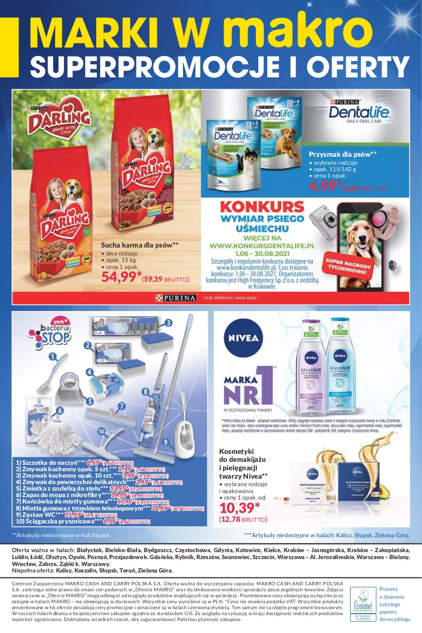 Gazetka promocyjna Makro - [Oferta specjalna] Marki w MAKRO - ważna 15.06 do 28.06.2021 - strona 8 - produkty: Gra, Kosz, Makijaż, Miotła, Mop, Nivea, Papier, Piec, Rum, Sos, Sucha karma, Szal, Szczotka, Teleskop