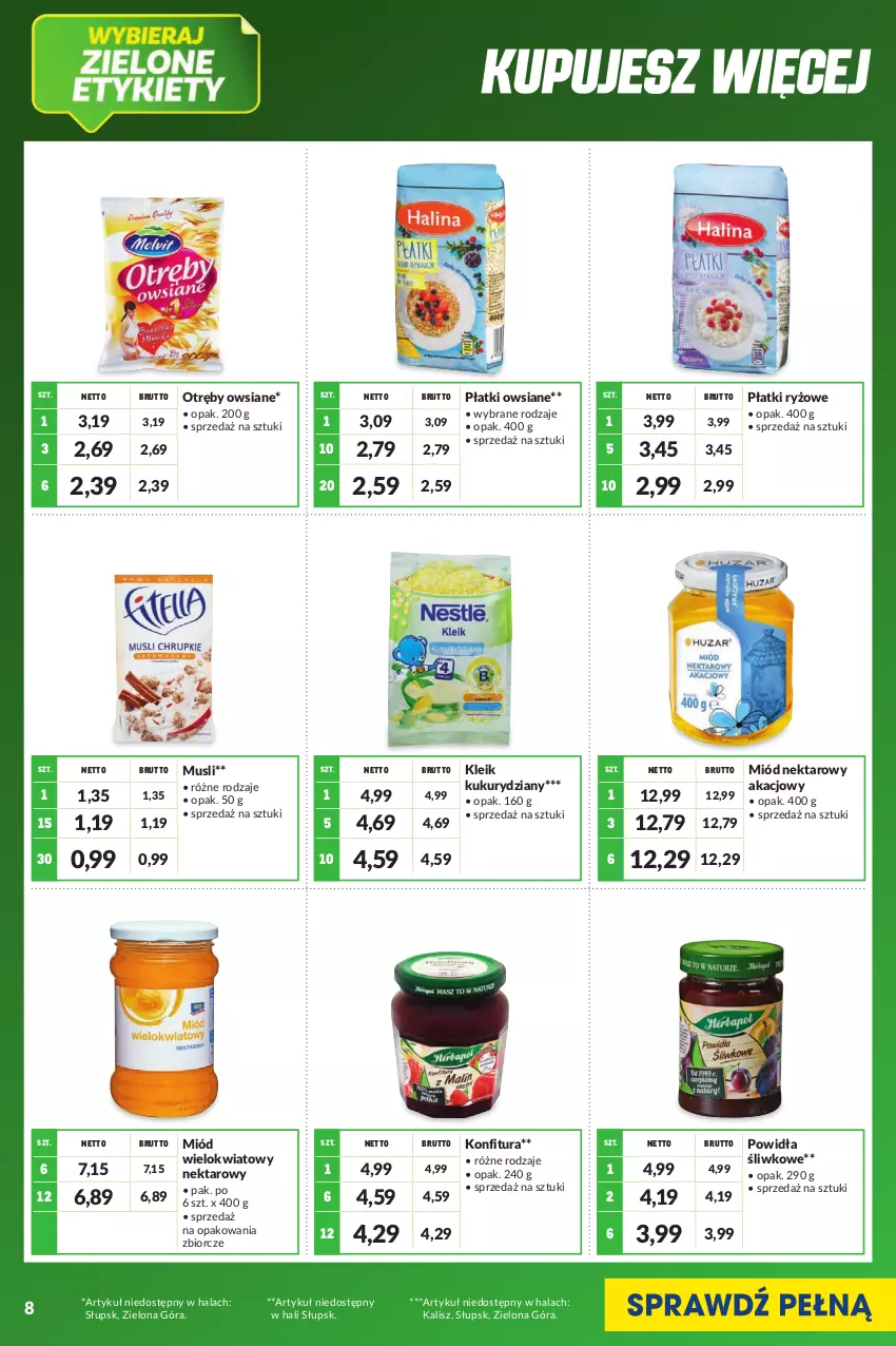 Gazetka promocyjna Makro - [Oferta specjalna] Kupujesz więcej płacisz mniej - ważna 01.07 do 31.07.2022 - strona 8 - produkty: Konfitura, Miód, Mus, Nektar, Płatki owsiane, Płatki ryżowe, Ryż