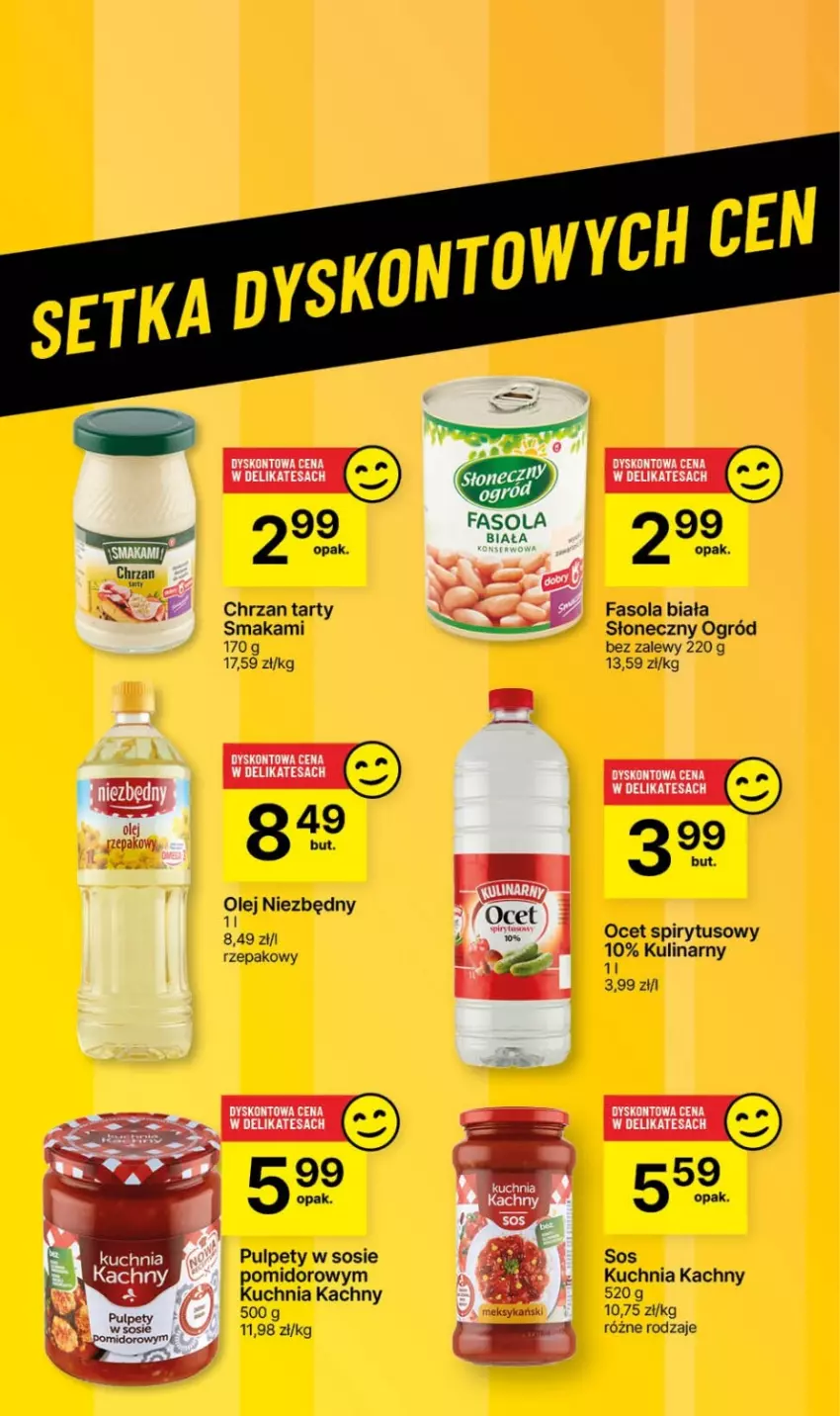 Gazetka promocyjna Delikatesy Centrum - Dyskontowe ceny w Delikatesach Centrum - ważna 25.01 do 31.01.2024 - strona 32 - produkty: Chrzan, Fa, Fasola, Kuchnia, Ocet, Ogród, Olej, Pulpety, Sos, Sos pomidorowy