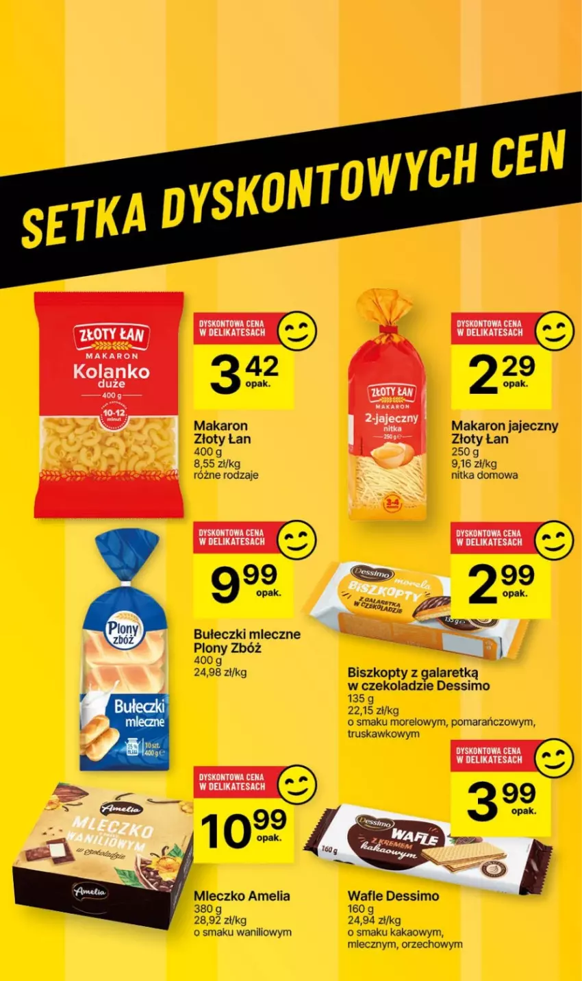 Gazetka promocyjna Delikatesy Centrum - Dyskontowe ceny w Delikatesach Centrum - ważna 25.01 do 31.01.2024 - strona 34 - produkty: Biszkopty, Bułeczki, Bułeczki mleczne, Gala, Kakao, Makaron, Mleczko, Wafle