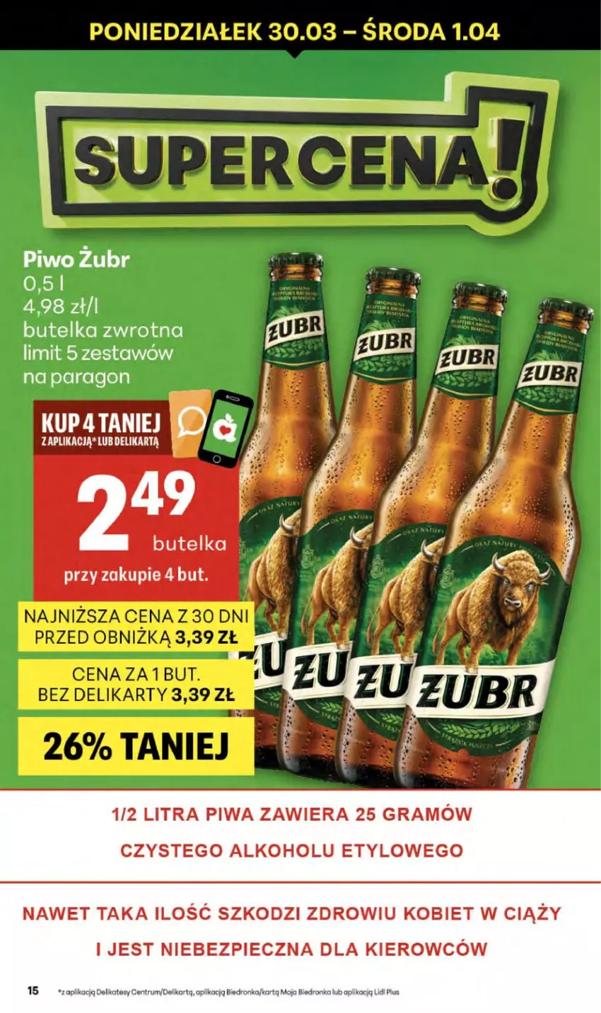 Gazetka promocyjna Delikatesy Centrum - Franczyza DC13 Czwartek - ważna 26.03 do 01.04.2026 - strona 15 - produkty: Dron, Gra, Piec, Piwa, Piwo, Rum