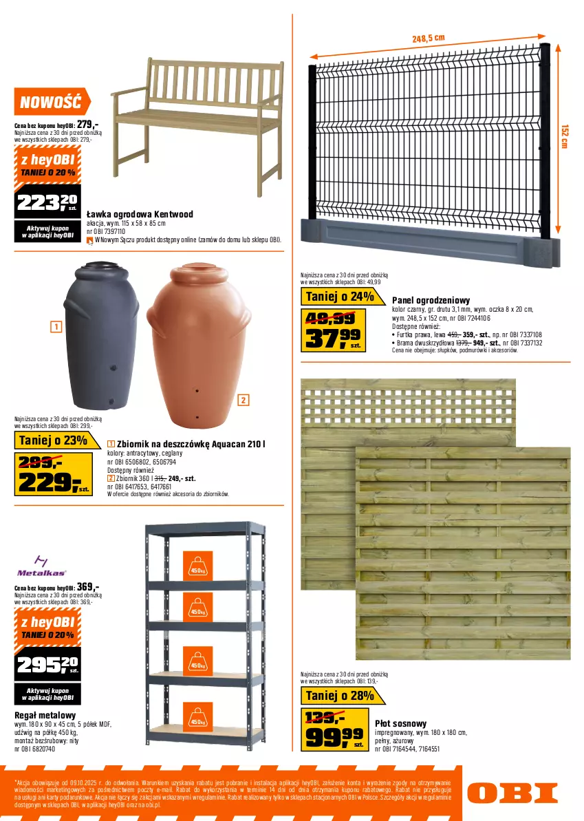 Gazetka promocyjna Obi - Gazetka OBI - ważna 07.04 do 21.04.2026 - strona 5 - produkty: Dźwig, Fotel, Grill, Koc, Ogród, Pokrywa, Por, Rama, Regał, Regał metalowy, Sos, Sznurek