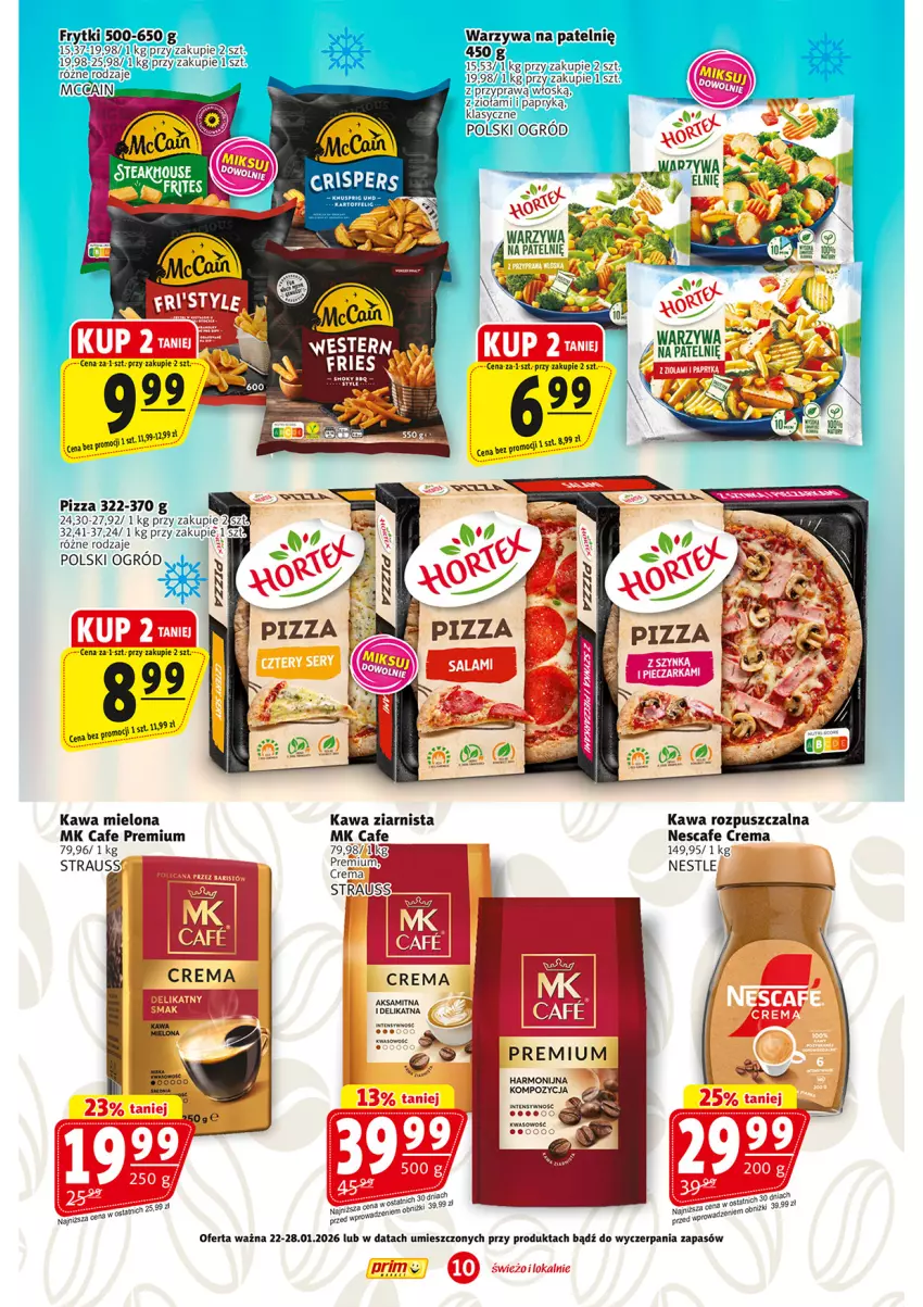 Gazetka promocyjna Prim Market - ważna 22.01 do 28.01.2026 - strona 10 - produkty: Aksam, Fa, Kawa, Kawa mielona, Kawa rozpuszczalna, Kawa ziarnista, Pizza, Rust