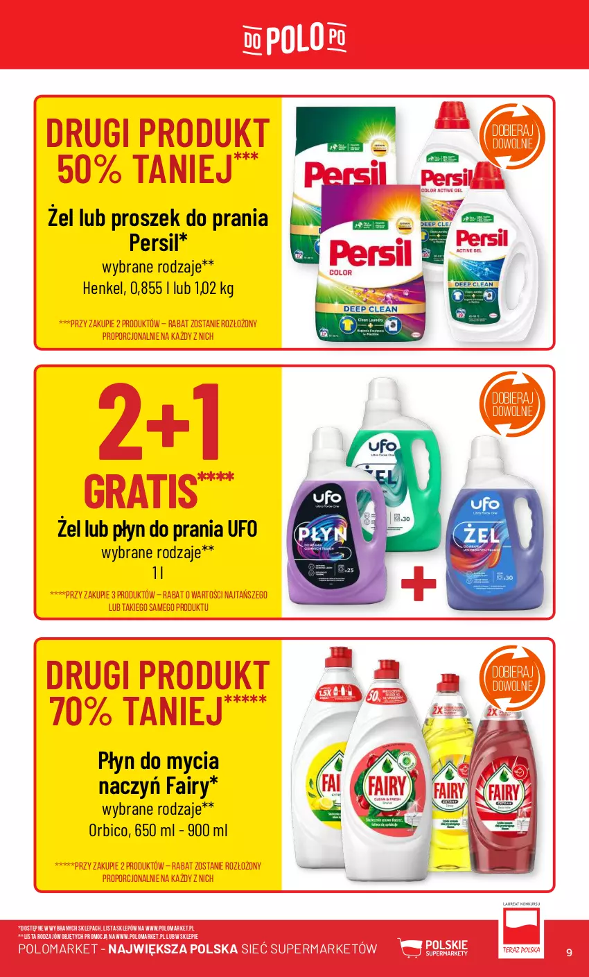 Gazetka promocyjna PoloMarket - Gazetka pomocyjna - ważna 05.06 do 11.06.2024 - strona 9 - produkty: BIC, Do mycia naczyń, Fa, Fairy, Gra, Persil, Płyn do mycia, Płyn do mycia naczyń, Płyn do prania, Por, Proszek do prania