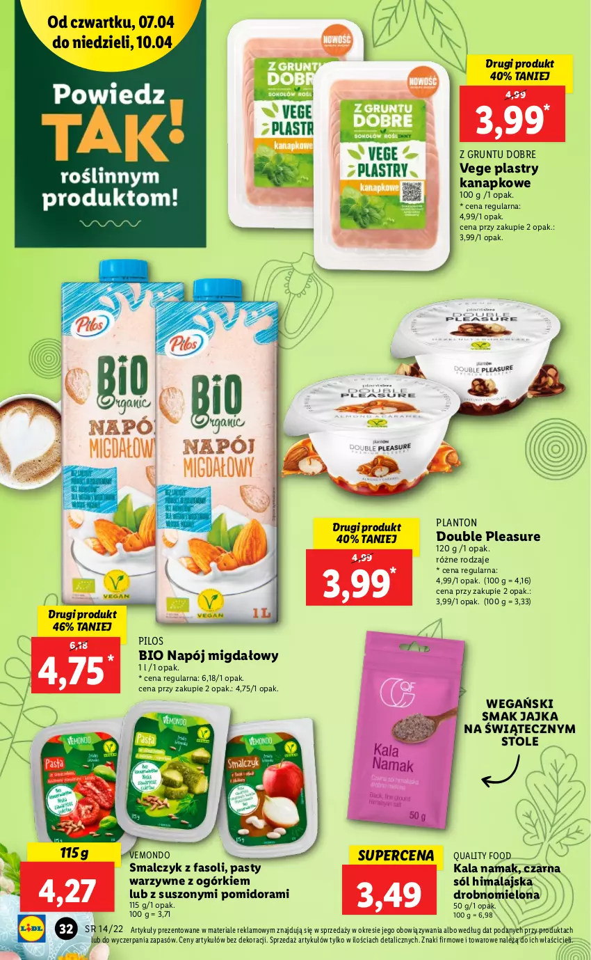 Gazetka promocyjna Lidl - GAZETKA - ważna 07.04 do 10.04.2022 - strona 32 - produkty: Fa, Grunt, Napój, Pilos, Sól, Sól himalajska, Z gruntu dobre