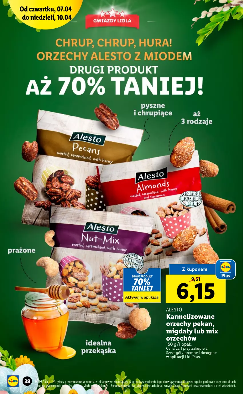 Gazetka promocyjna Lidl - GAZETKA - ważna 07.04 do 10.04.2022 - strona 38 - produkty: Migdały