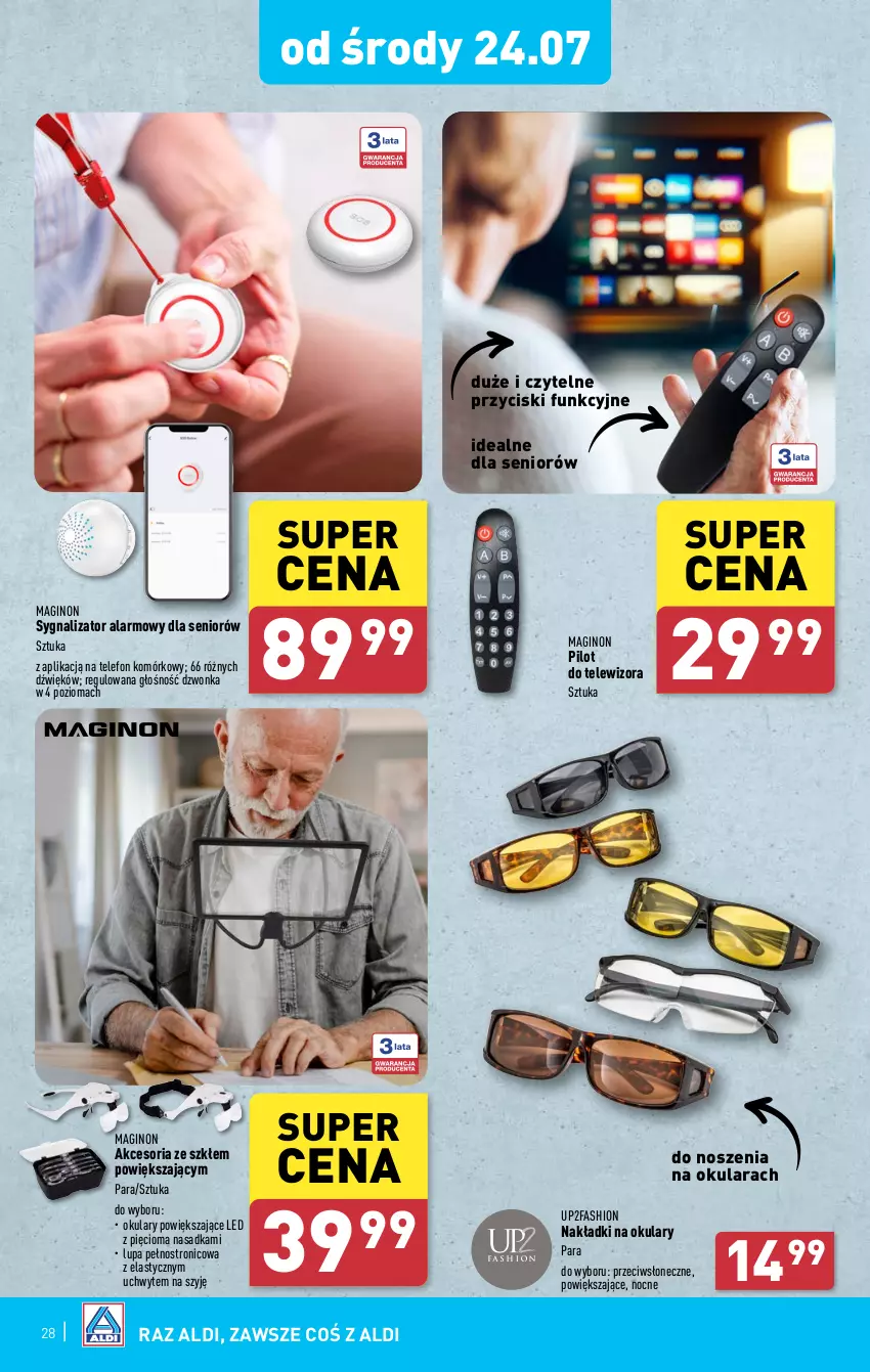 Gazetka promocyjna Aldi - Pełna oferta - ważna 22.07 do 27.07.2024 - strona 28 - produkty: Fa, Gin, Telefon, Telewizor