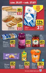 Gazetka promocyjna Aldi - Pełna oferta - Gazetka - ważna od 27.07 do 27.07.2024 - strona 21 - produkty: Ciastka, Mus, Cukier, Chleb typu włoskiego, Dżem, Lody, Tuńczyk, Kubuś, Chleb, Milka