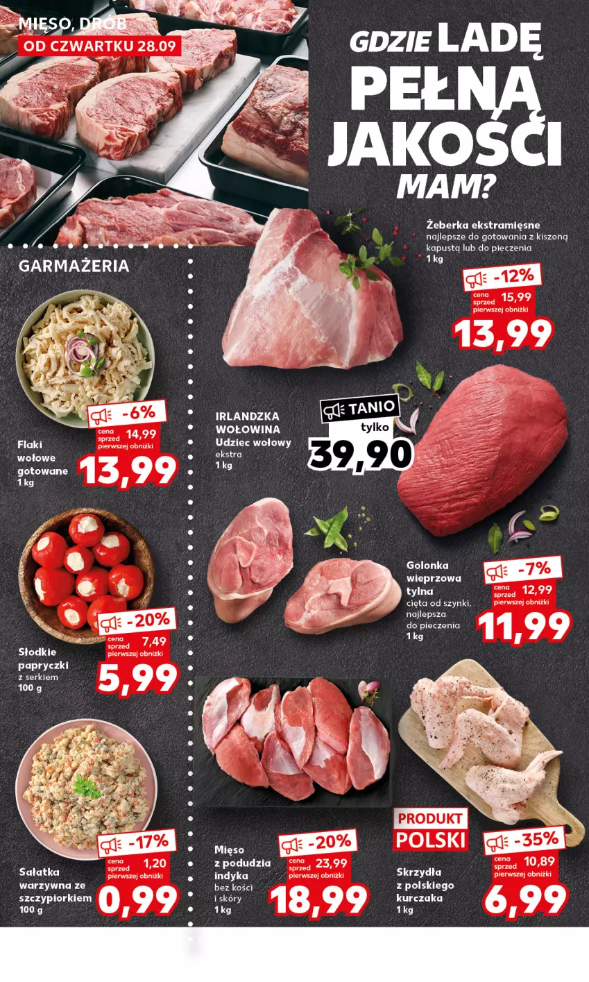 Gazetka promocyjna Kaufland - Mocny Start - ważna 02.10 do 04.10.2023 - strona 6 - produkty: Flaki, Kurczak, Mięso, Ser, Wołowina