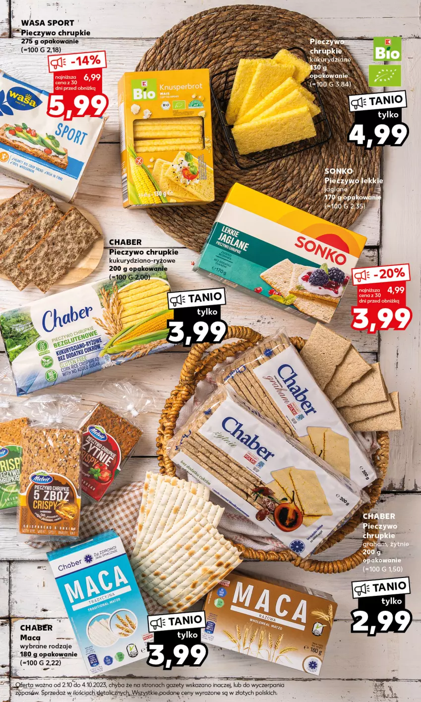 Gazetka promocyjna Kaufland - Mocny Start - ważna 02.10 do 04.10.2023 - strona 9 - produkty: Chrupki, Piec, Pieczywo, Pieczywo chrupkie, Ryż