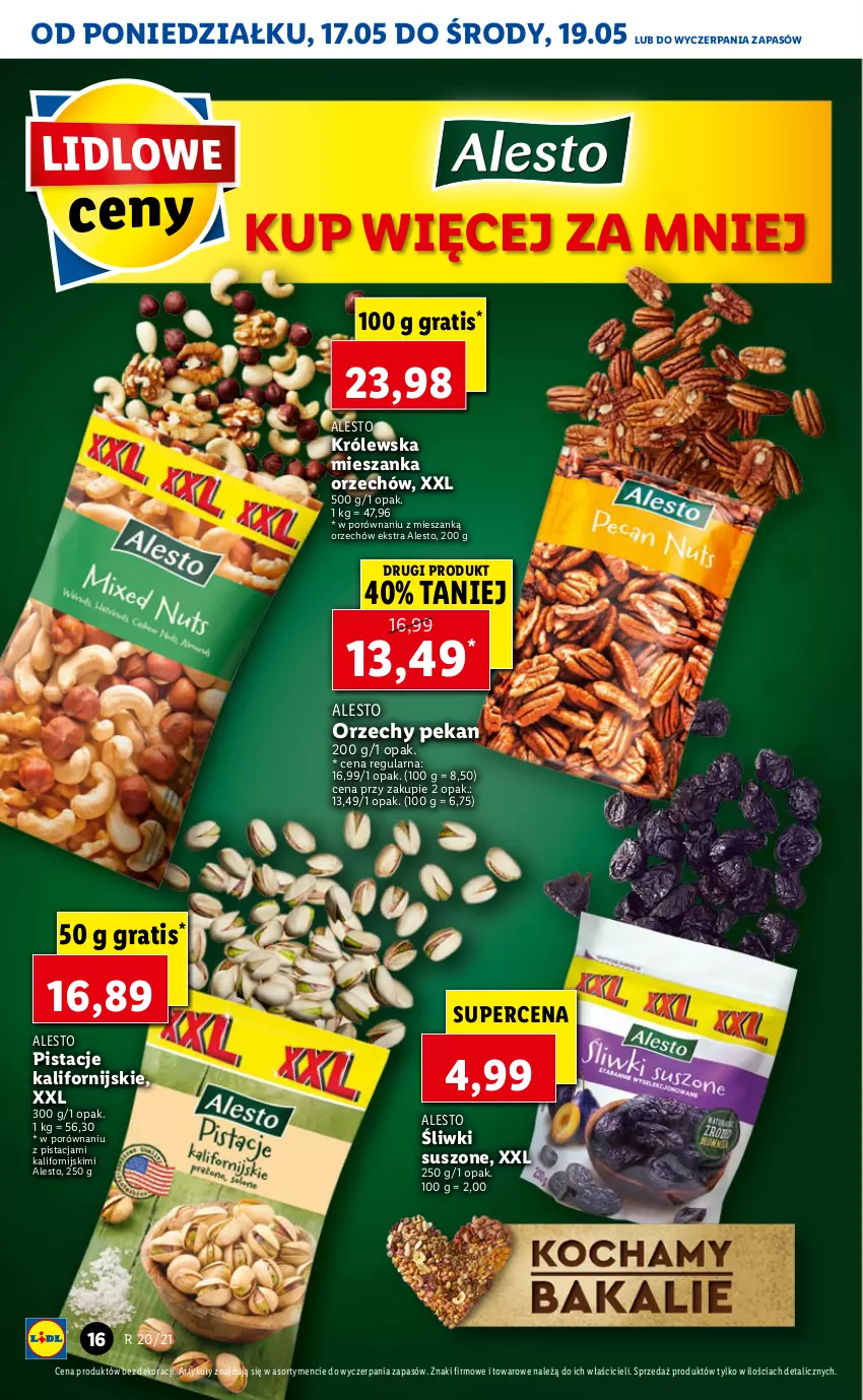 Gazetka promocyjna Lidl - GAZETKA - ważna 17.05 do 19.05.2021 - strona 16 - produkty: Gra, Pistacje, Por