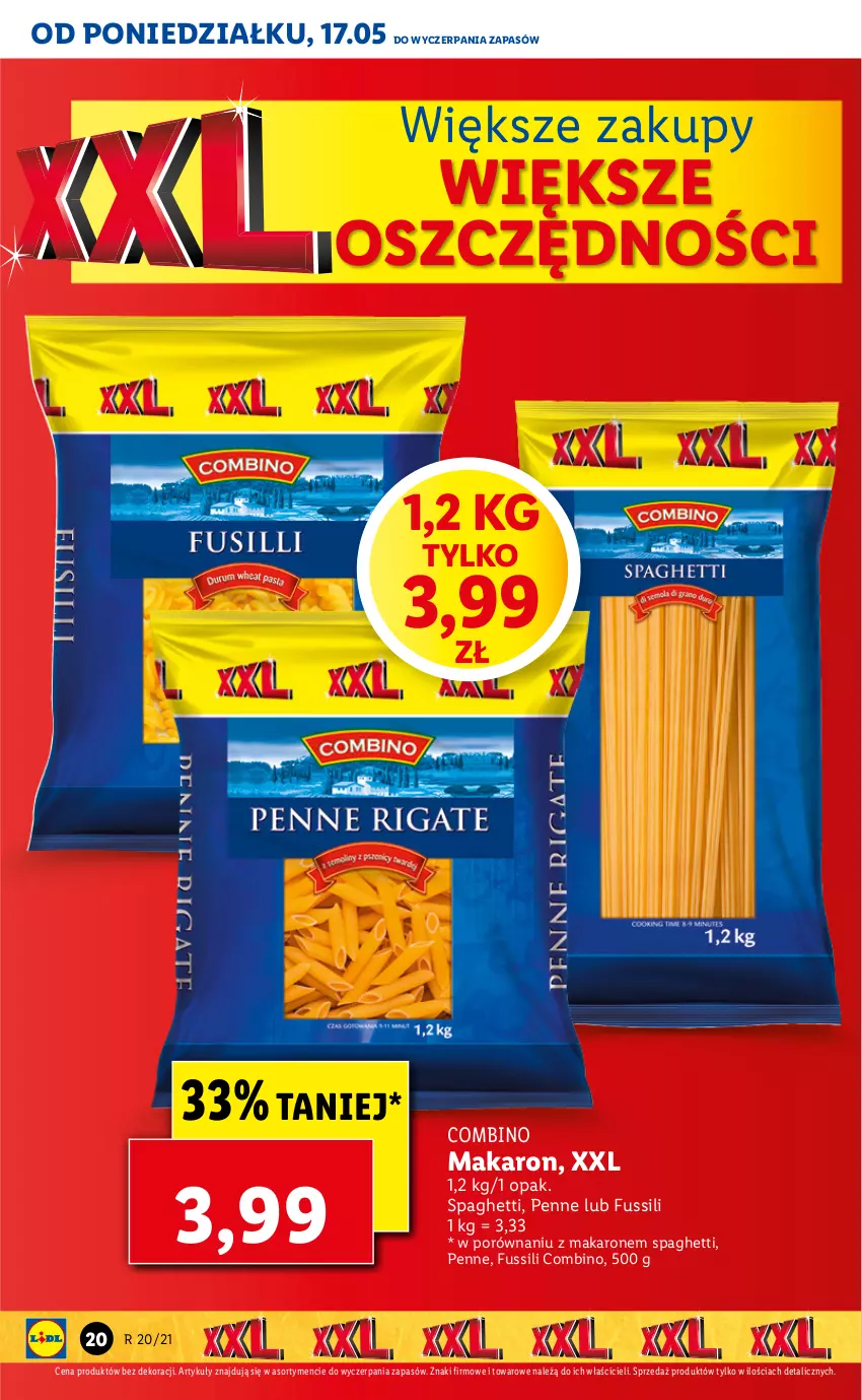 Gazetka promocyjna Lidl - GAZETKA - ważna 17.05 do 19.05.2021 - strona 20 - produkty: Makaron, Penne, Por, Spaghetti