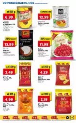 Gazetka promocyjna Lidl - GAZETKA - Gazetka - ważna od 19.05 do 19.05.2021 - strona 29 - produkty: Por, Ananas w plastrach, Ananas, Chipsy, Tortilla, Maliny, Mleczko, Precle, Mango, Kokos