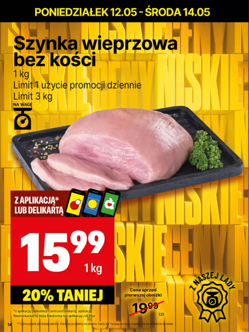 Gazetka promocyjna Delikatesy Centrum - Franczyza DC20 Poniedziałek - ważna 12.05 do 18.05.2025 - strona 14