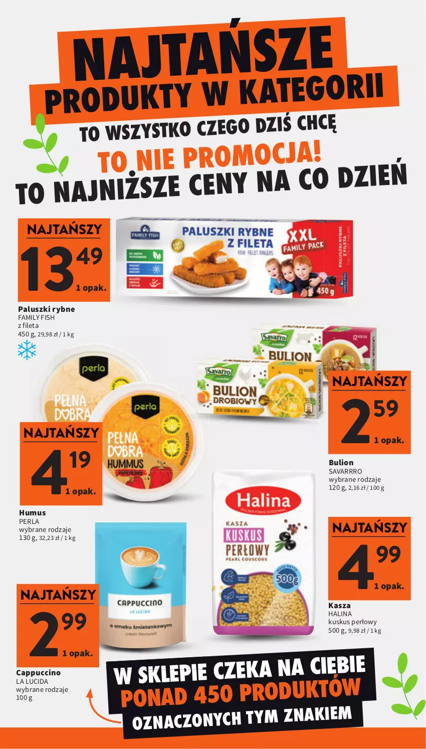 Gazetka promocyjna Intermarche - Gazetka Intermarche - ważna 12.03 do 18.03.2026 - strona 9 - produkty: Bulion, Cappuccino, Fa, Kasza, Kuskus, Lion, Mus, Paluszki rybne