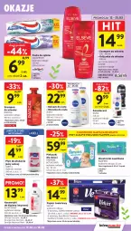 Gazetka promocyjna Intermarche - Gazetka Intermarche - Gazetka - ważna od 18.03 do 18.03.2026 - strona 45 - produkty: Elseve, Emulsja, Gra, Płyn do płukania jamy ustnej, Pampers, Papier, Bell, Aquafresh, Dezodorant, Balsam do ciała, Mleczko do ciała, Pasta do zębów, Papier toaletowy, Velvet, Mleczko, Płyn do płukania, Chusteczki, Szampon, Dzieci, Odżywka, Nivea