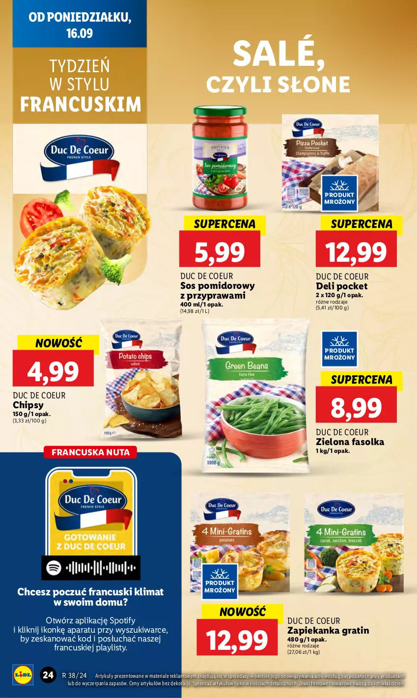 Gazetka promocyjna Lidl - GAZETKA - ważna 16.09 do 18.09.2024 - strona 28 - produkty: Chipsy, Fa, Gra, Sos, Sos pomidorowy, Zapiekanka