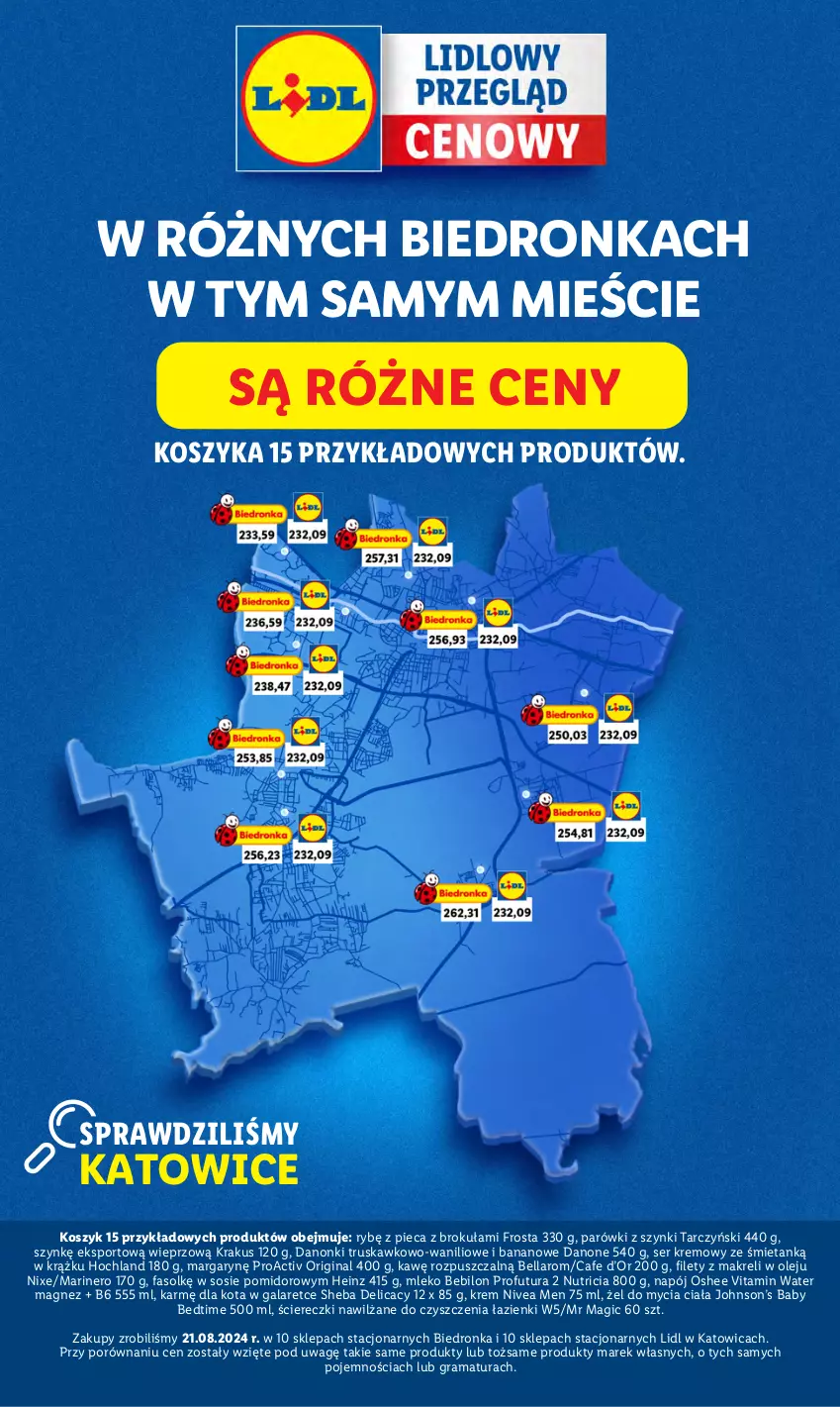 Gazetka promocyjna Lidl - GAZETKA - ważna 16.09 do 18.09.2024 - strona 5 - produkty: BEBILON, Bell, Bella, Danone, Danonki, Dron, Fa, Frosta, Gala, Gin, Gra, Heinz, Hochland, Kosz, Krakus, Magnez, Mleko, Mleko Bebilon, Napój, Nivea, Nivea Men, Olej, Oshee, Parówki, Parówki z szynki, Piec, Por, Rama, Ser, Sheba, Sos, Sport, Tarczyński