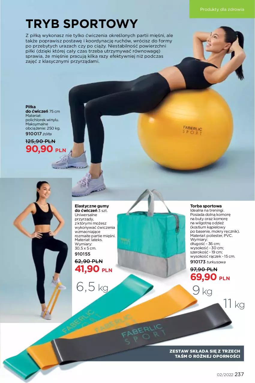 Gazetka promocyjna Faberlic - ważna 17.01 do 06.02.2022 - strona 237 - produkty: Buty, Kostium, LG, Por, Ręcznik, Sok, Sport, Torba