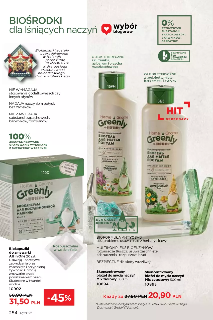 Gazetka promocyjna Faberlic - ważna 17.01 do 06.02.2022 - strona 254 - produkty: Biokap, Cytryny, Do mycia naczyń, Fa, Grejpfrut, Królewski, Mus, Okap, Olej, Piec, Por, Rum, Zmywarki