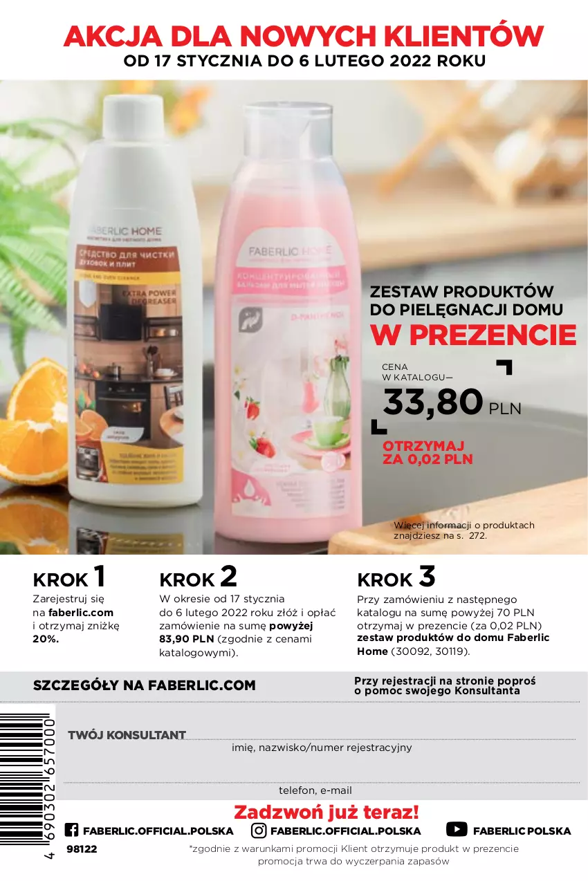 Gazetka promocyjna Faberlic - ważna 17.01 do 06.02.2022 - strona 332 - produkty: Fa, Telefon, Tera