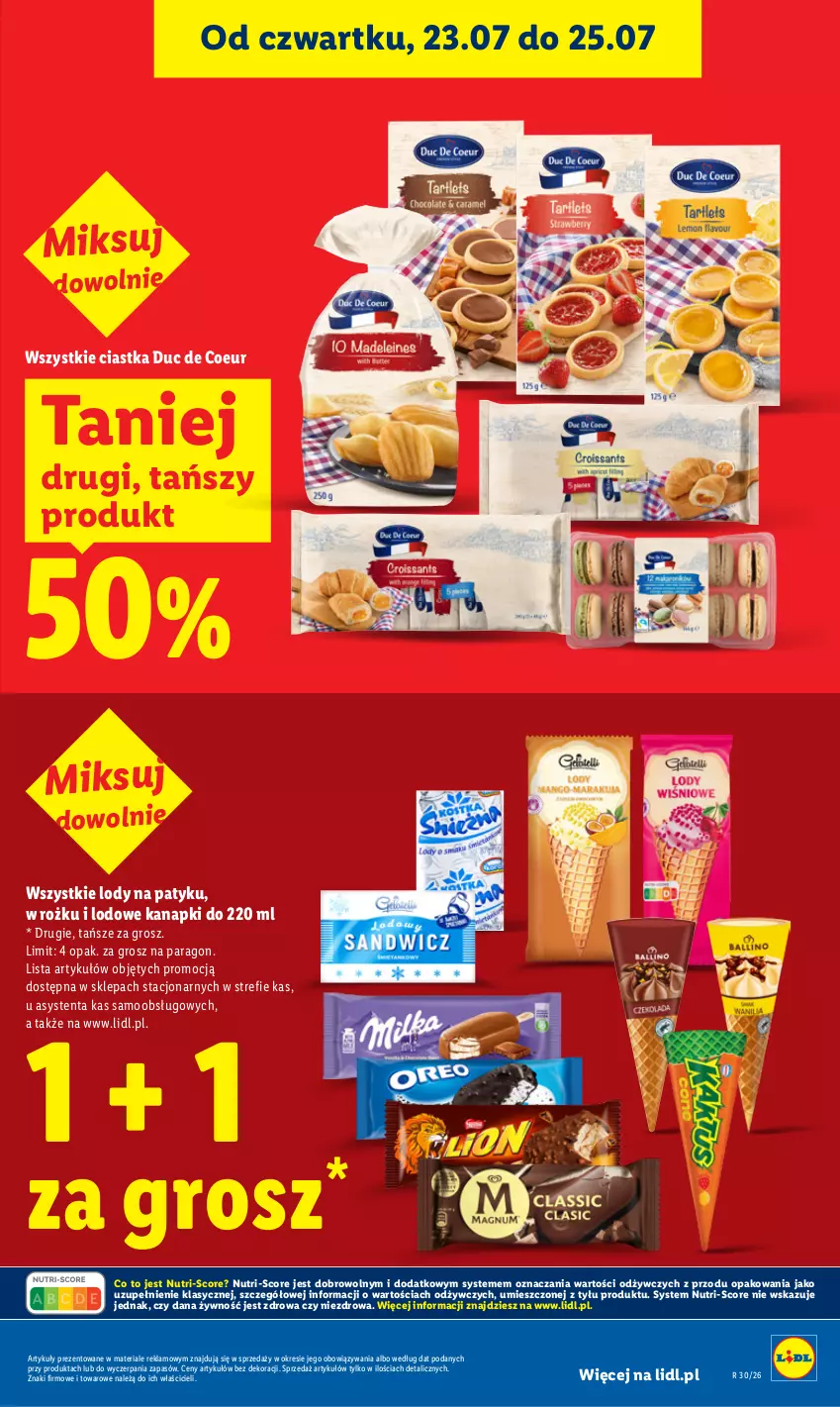 Gazetka promocyjna Lidl - Gazetka ważna od 23.07. do 25.07. - ważna 23.07 do 25.07.2026 - strona 13 - produkty: Ciastka, Lody