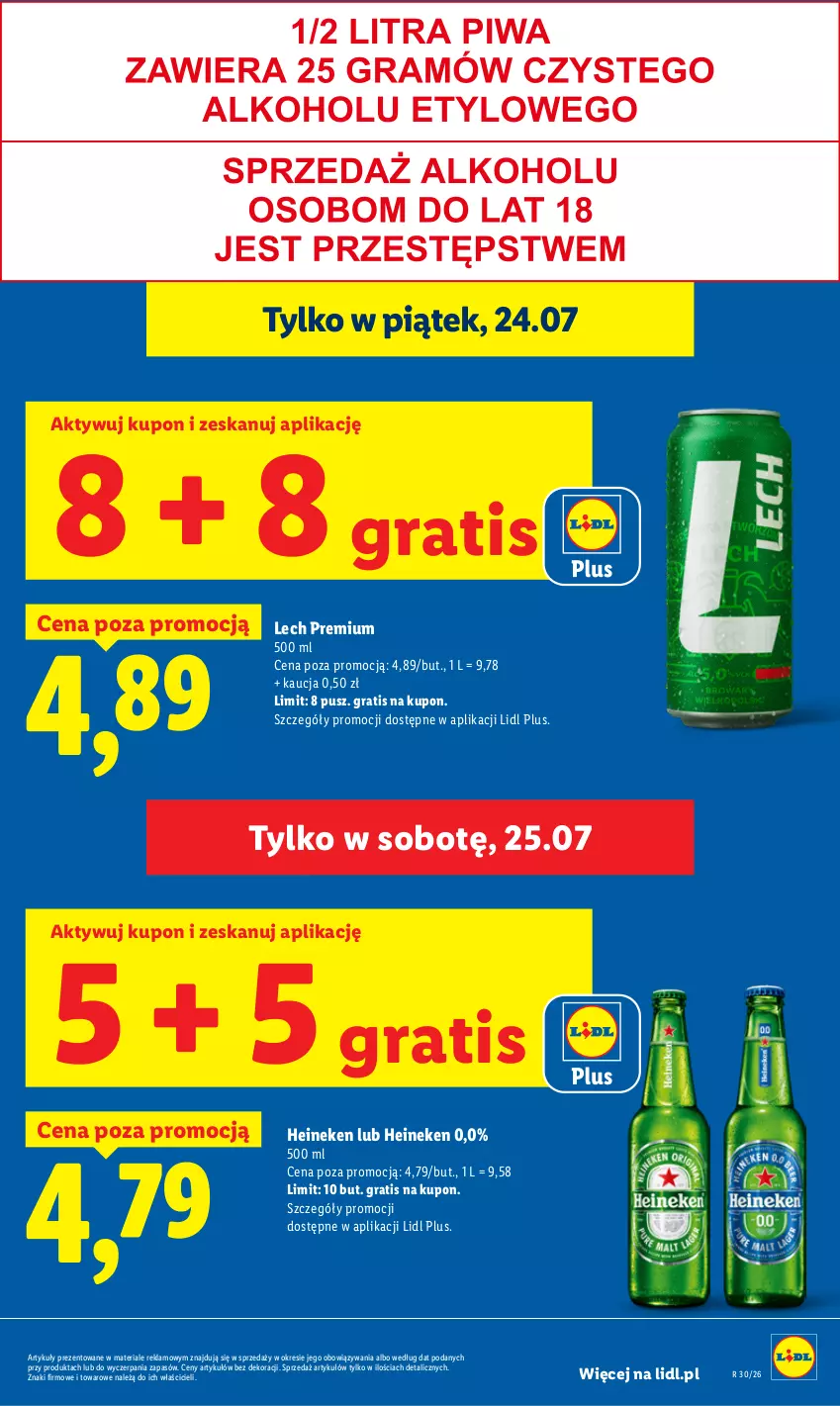 Gazetka promocyjna Lidl - Gazetka ważna od 23.07. do 25.07. - ważna 23.07 do 25.07.2026 - strona 25 - produkty: Gra, Heineken, Lech Premium