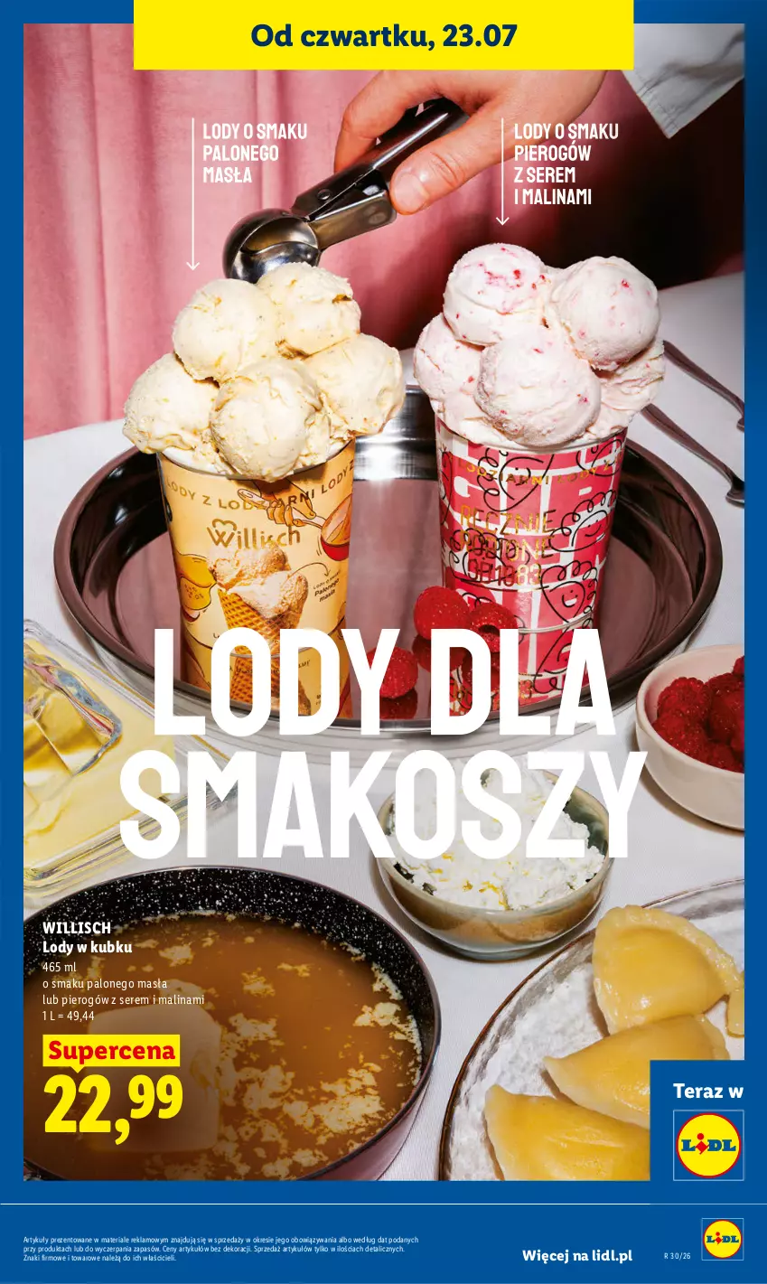 Gazetka promocyjna Lidl - Gazetka ważna od 23.07. do 25.07. - ważna 23.07 do 25.07.2026 - strona 71 - produkty: Lody, Ser, Tera