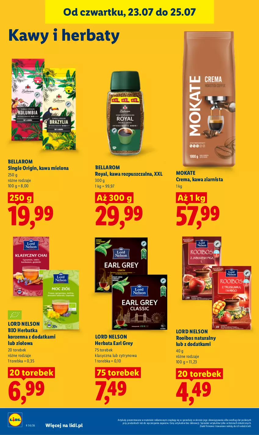 Gazetka promocyjna Lidl - Gazetka ważna od 23.07. do 25.07. - ważna 23.07 do 25.07.2026 - strona 86 - produkty: Bell, Bella, Earl Grey, Gin, Herbata, Kawa, Kawa mielona, Kawa rozpuszczalna, Kawa ziarnista, Torebka